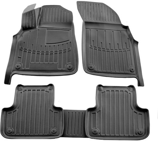 Race Action Car Mats Audi Q8 4m 2018-2026 5-Door Rubber Raised Sides Protective Fasteners Passenger Cars 5 Pieces 5030165/st