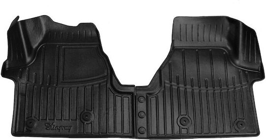 Race Action Car Mats Ford Tourneo Custom L2 2023-2026 5-Door Rubber Raised Sides Protective Fasteners Material Rubber Passenger Cars 2 Pieces 5007372/st