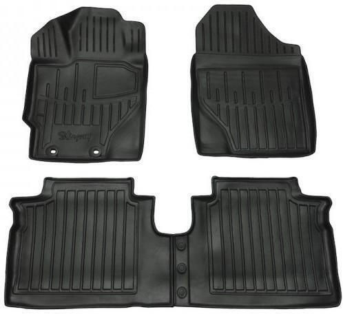 Race Action Car Mats Toyota Yaris III XP13 2011-2020 3-Door 5-Door Rubber Raised Sides Fastenings Passenger Cars 4 Pieces 5022574/st