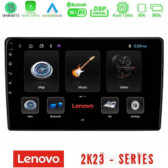 Lenovo Ηχοσύστημα Αυτοκινήτου για Opel Vivaro Renault Trafic Nissan Primastar 2001-2010 (Bluetooth/USB/WiFi/GPS/Apple-Carplay/Android-Auto) με Οθόνη Αφής 10"