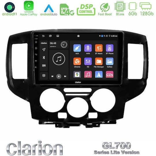 Clarion Car Audio System for Nissan NV200 2009 – 2019 Bluetooth USB WiFi GPS Apple CarPlay Android Auto with 9" Touch Screen