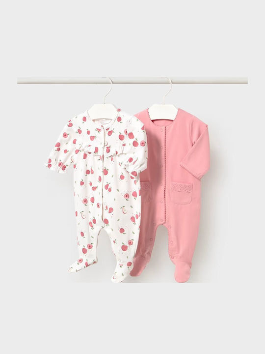 Mayoral Pink Baby Bodysuits Set 2 Pieces
