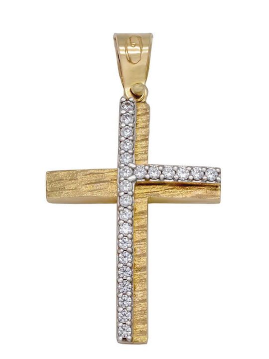 Savvas Design Χρυσός Σταυρός 14Κ χωρίς Αλυσίδα