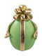 Zen Collection Christmas Plastic Figure Green Bow Length 8.2cm