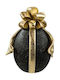 Zen Collection Christmas Plastic Figure Black Bow Height 17.8cm