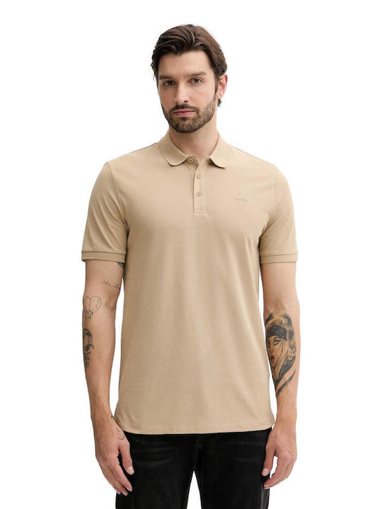 Hugo Donos 222 Polo Herrenbluse Kurzarm Beiges