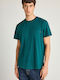 T-shirt Πετρόλ