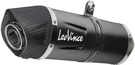Leovince Цялостна Изпускателна Система От Стомана Lv One Evo Черно Издание Кръгла 14456ebu