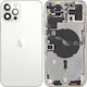 Apple Handy Ersatzabdeckungen iPhone 12 Pro Max Batteriedeckel Mittlerer Rahmen Silber Austausch