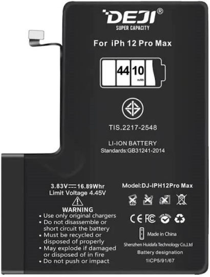 Deji Baterie Compatibilă de Înlocuire 4410mAh pentru iPhone 12 Pro Max