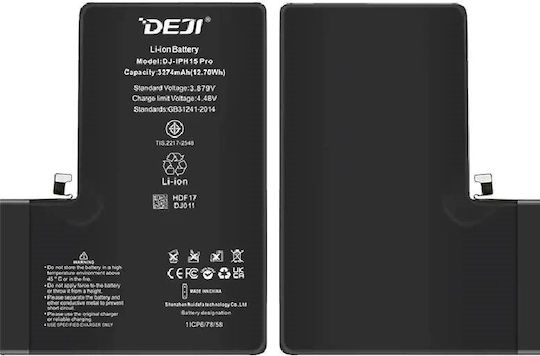 Deji Compatible Replacement Battery 3274mAh for iPhone 15 Pro