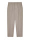 Trousers in Straight Leg Style Khaki