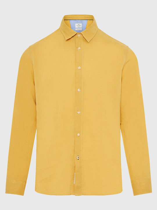 Funky Buddha Long Sleeve Linen Shirt in Regular...