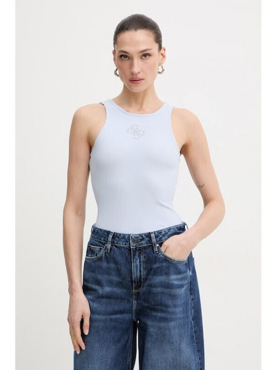 Guess Women's Sleeveless Light Blue Blouse