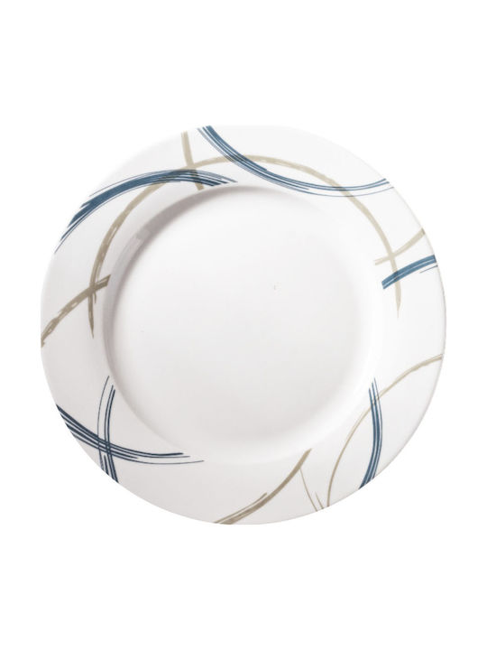 Ankor Shallow Porcelain Plate Blue 26.5cm