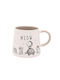Cats + Dogs Ceramic White Mug