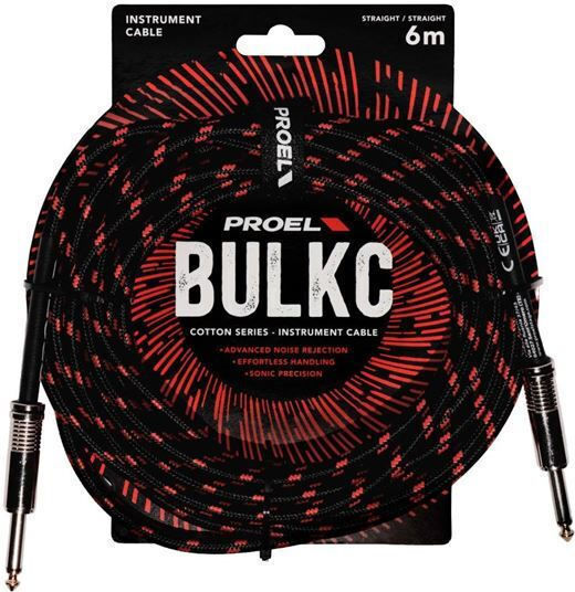 Proel Cable 6.3mm male - 6.3mm male 6m H40PR15760