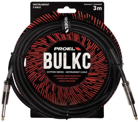 Proel Cable 6.3mm male - 6.3mm male 3m H40PR15757