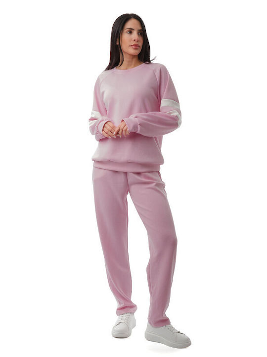 Rosa Set Damenhose Bluse