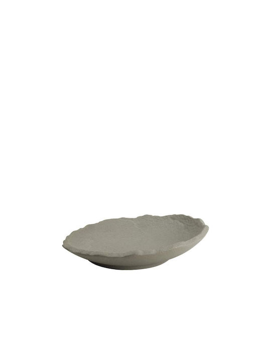 Espiel Round Gray Serving Bowl with Diameter 23.5cm