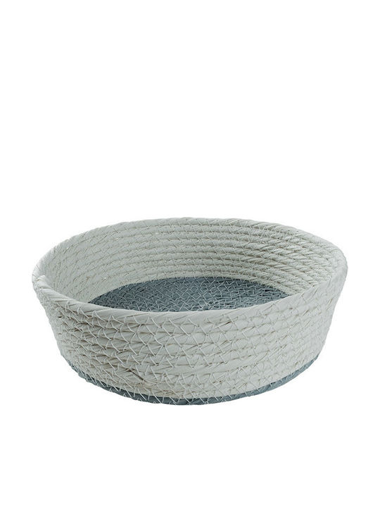 Espiel Διακοσμητικό Καλάθι Rattan Γαλάζιο 18x6x6εκ.