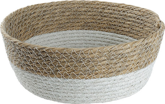 Espiel Dekoratives Körbchen Rattan Weiß 28x6x6cm