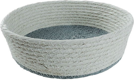 Espiel Dekoratives Körbchen Rattan Blau 20x6x6cm