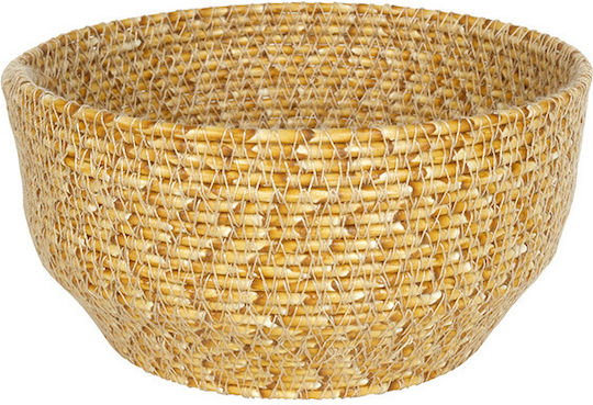 Espiel Decorative Basket Rattan Beige 20x20x10cm