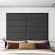 vidaXL Fabric Bed Headboard Gray 90x30cm