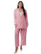 Rosa Set Damenhose Jacke