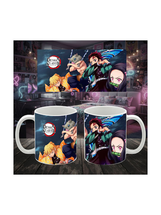 Λευκή Κούπα Anime Demon Slayer