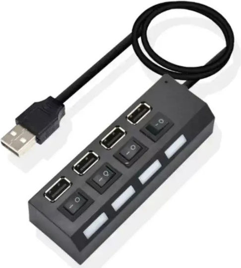 USB Hub 4 Ports USB 2.0 with USB-A Connection