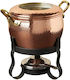 Ruffoni Vas Pentru Fondue Electric Din Oțel Inoxidabil Maro 13x13x13cm