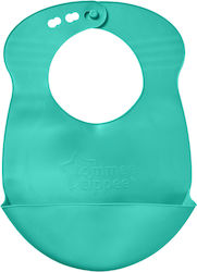 Tommee Tippee Wasserdichte Silikon Baby Lätzchen mit Tasche Grün für 6 Monate+
