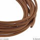 Leder Schnürsenkel 5,5 mm 227100480 Natürliche Farbe 1 Meter