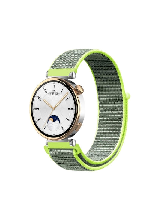 Nylon Λουράκι Αυτοκόλλητο Κλείσιμο Garmin Venu 2s Venu 3s Bright Yellow