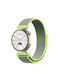 Nylon Λουράκι Αυτοκόλλητο Κλείσιμο Garmin Venu 2s Venu 3s Bright Yellow