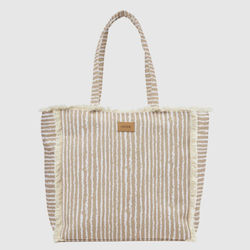 Verde Wicker Beach Bag Beige Verde Wicker Beach Bag Beige