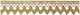 Lace Lasse Geometric Pattern Pointed Edge Gold Medium Width 2cm Price Per Meter