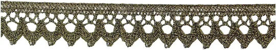 Lace Lace Geometric Pattern Pointed Edge Bronzé Width 2cm Price Per Meter