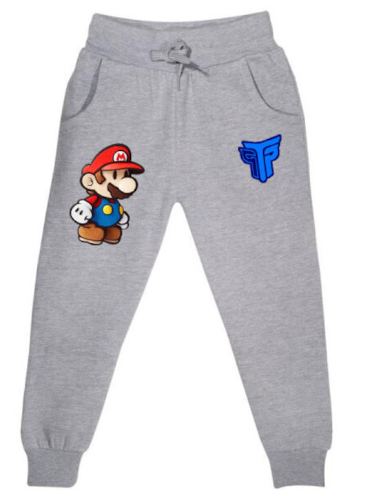 Παιδικό Παντελόνι Φόρμας Γκρι Mario 3d