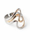 Eluna Women's Gold Plated Steel Ring