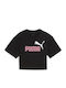 Kinderoberteile Kurzärmeliges Schwarz Logo T-Shirt