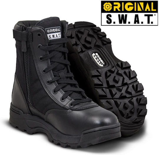 Original Swat Στρατιωτικά Αρβύλα Suede Μαύρα 77.vs1