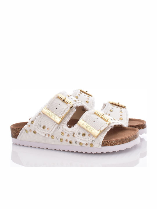 Colors Of California Anatomic Women's Flat Sandals White
