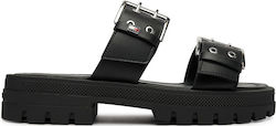 Tommy Hilfiger Leather Sandals Black