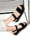Γυναικεία Σανδάλια Flatforms Μαύρα