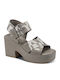 Women's Gray Summer Platforms