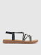 Women's Flat Sandals Black