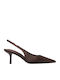 Pumps Mit Mittelhohem Braun Absatz